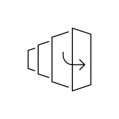 Slide Outline Icon for basic elements of presentation.