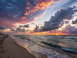 sunset on the beach. beach, sunset, sea, ocean, sunrise, sky, water, sun, clouds, sand, nature, landscape, cloud, wave, waves, coast, horizon, evening, dusk, summer, dawn, sunlight, twilight, beautifu