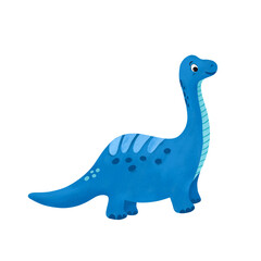 blue dinosaur illustration