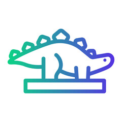 dinosaur Line Gradient Icon