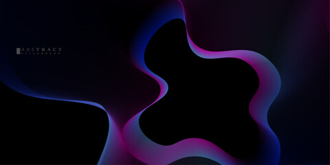 Naklejka premium Abstract neon background. Neon color blend. Blurred fluid colours. Gradient mesh. Vector illustration. EPS 10