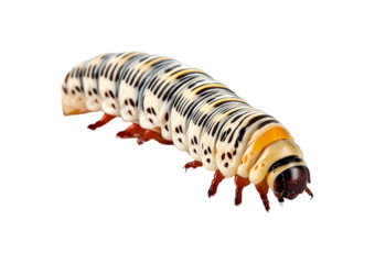larva isolated on transparent or white background