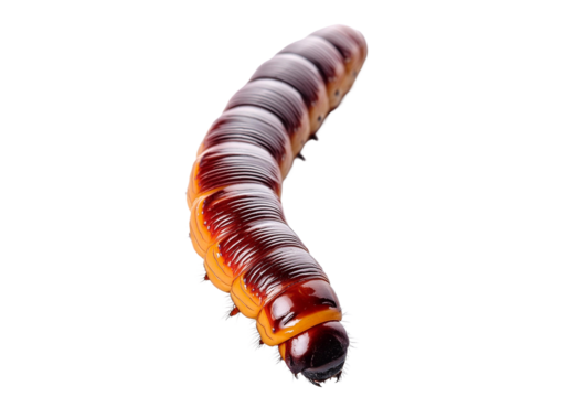 larva isolated on transparent or white background - Powered by Adobe
