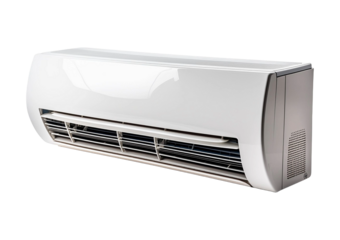 Sleek Design of Air Conditioner isolated on transparent or white background