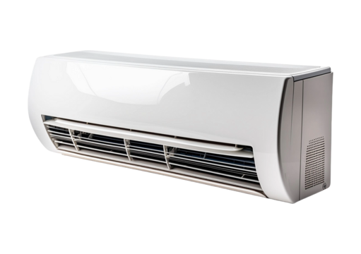 Sleek Design of Air Conditioner isolated on transparent or white background