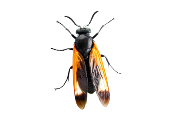 Firefly isolated on transparent or white background
