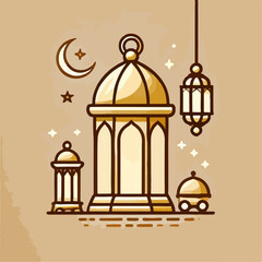 vector illustration of Ramadan ornaments