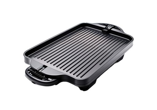 Plastic Electric Griddle isolated on a transparent or white background