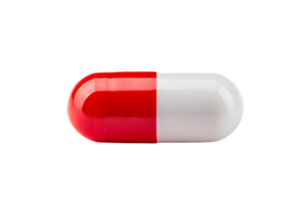Pill isolated on transparent or white background