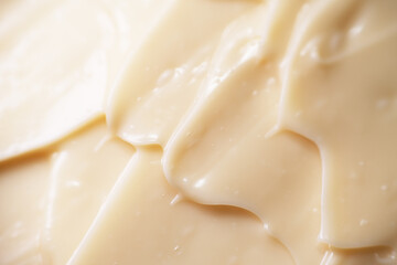 Macro shot of homemade mayonnaise dipping sauce
