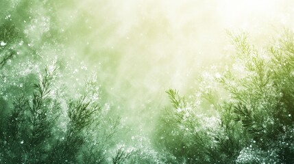 Obraz premium Enchanting Winter Forest Abstract with Soft Pine and Sunlit Snow Textures