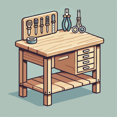 illustration of a table study