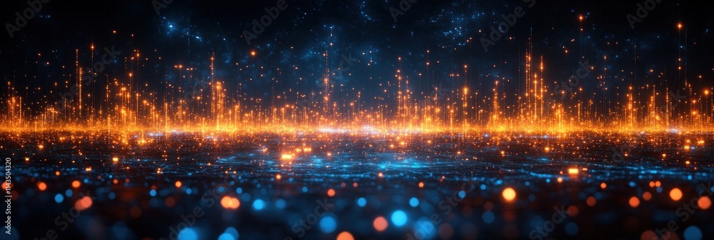 Poster holographic globe visualization of earth with ai communication networks and interactive educational 