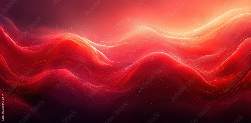 Poster Vibrant Red Abstract Background Gradient Texture Minimal Design