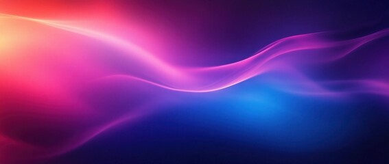 Fototapeta premium Vibrant Purple Blue Gradient Background with Soft Lighting and Curves for Futuristic Design