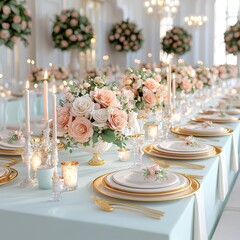Elegant Floral Centerpieces for Luxurious Wedding Reception Settings