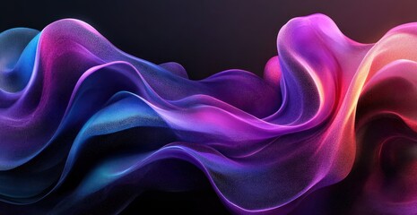 Fototapeta premium Vibrant Purple and Teal Dynamic Abstract Graphic Background