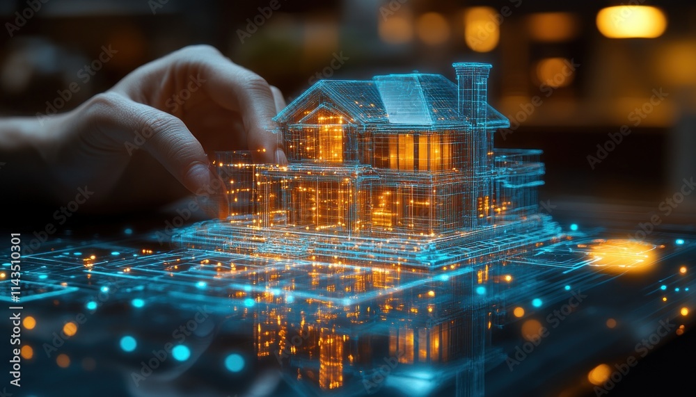 Fototapete Digital Document Management in Real Estate Transactions for Efficient Workflow and Secure Storage