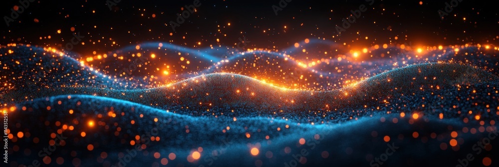 Poster Holographic Earth Map with Glowing Data Streams and AI Global Communication Networks in a Virtual Reality Educational Experience