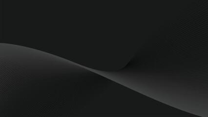 Dark abstract background with curve line for backdrop or presentation