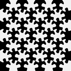 Jigsaw puzzle background with 56 pieces. Horizontal flat design.	