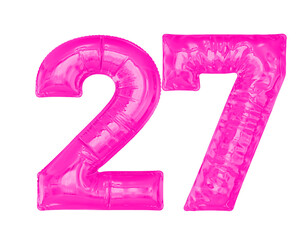 Pink Balloon Number 27