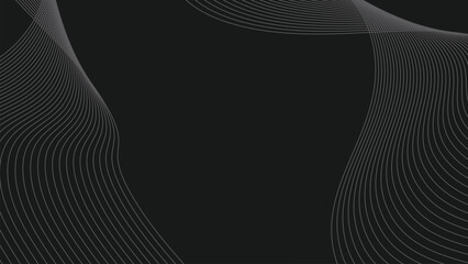 Dark abstract background with curve line for backdrop or presentation