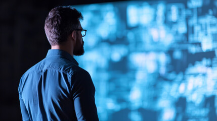 Insights on data visualization techniques for professional digital presentations at night