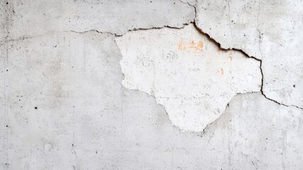 Obraz premium The concept of minimal concrete finishes. Cracked concrete wall with peeling paint and texture details.