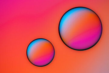 Soft gradient of pink and blue hues in abstract design