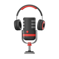 Listen Podcast 3D Icon, Podcast 3D Icon