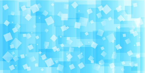 キラキラした水色のモザイク模様のベクター背景素材