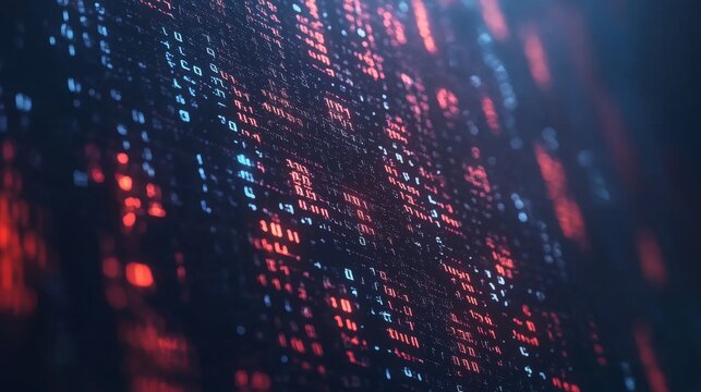Programming code. Coding or Hacker background. Programming code icon made with binary code. Digital binary data and streaming digital code. Matrix background with digits 1.0. Vector Illustration.
