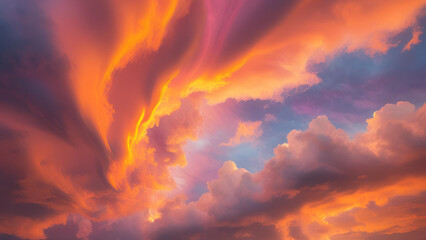 Fototapeta premium Lively backdrop of clouds