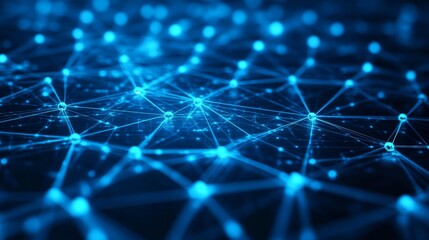 Obraz premium Abstract glowing circle lines on dark blue background. Geometric stripe line art design. Modern shiny blue lines. Futuristic technology concept. Suit for poster, cover, banner, brochure, website