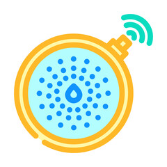 smart sensors industry 5 color icon vector. smart sensors industry 5 sign. isolated symbol illustration