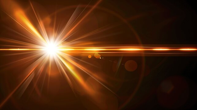 Glowing gamma ray symbol with radiant high-energy beam piercing through dark atmospheric background, emphasizing scientific significance and intensity.