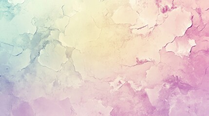 Fototapeta premium Pastel Cracked Wall Texture Background, Faded Paint, Vintage Design
