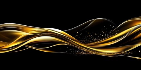 Generative art embodying elegant lines and contrasting colors.