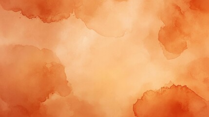 Obraz premium Stunning terracotta watercolor background in vibrant orange tones.
