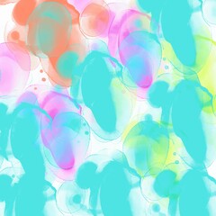 Multicolored marble style alcohol ink background image for use in graphics design 