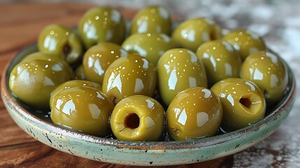 Tasty olives with cut-out design 