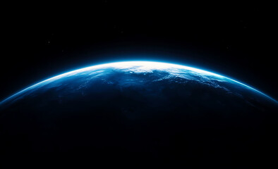 Planet Earth in outer space