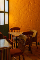 Empty Restaurant Interior with Tables