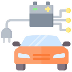 Electric Vehicle Icon
