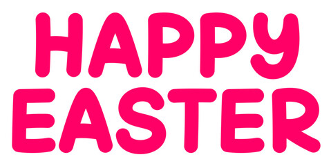 Lettering happy easter