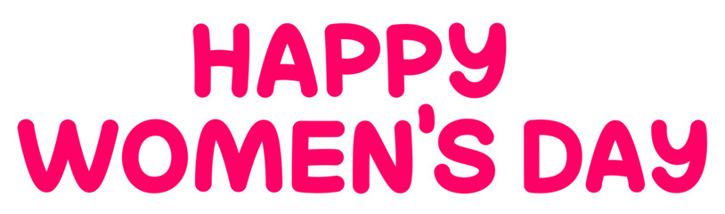 Lettering happy women's day