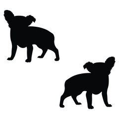 Chihuahua Silhouette, Chihuahua Vector Silhouette, Chihuahua cartoon Silhouette, Chihuahua illustration, Chihuahua icon Silhouette, Chihuahua Silhouette illustration