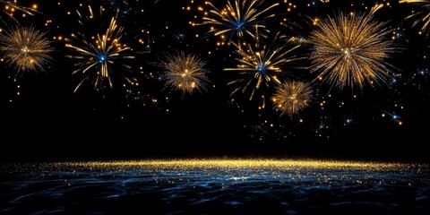 Perfect copy space for holiday greetings or announcements against a joyous backdrop.