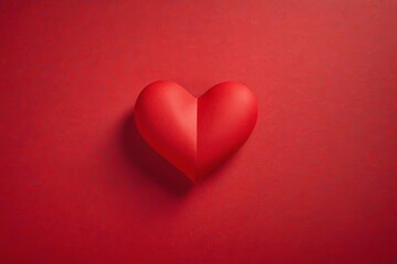 Obraz premium there is a red heart on a red background with a red background